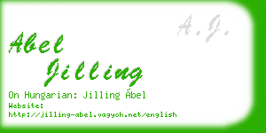 abel jilling business card