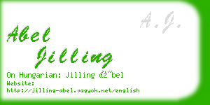 abel jilling business card